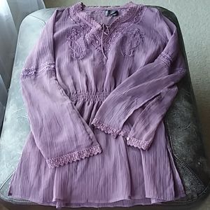 Bisou Bisou Lavender Purple Lightweight Swim Coverup